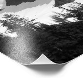 ノースカスカズマウンテンピークブラックアンドホワイト フォトプリント (角)