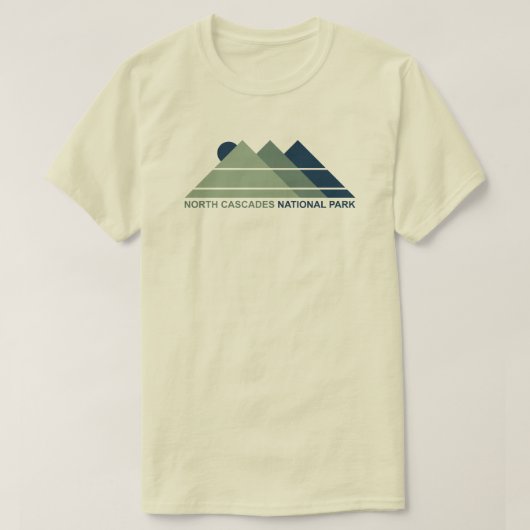 ノースカスケーズナショナルパークマウンテンサン Tシャツ (デザイン正面)
