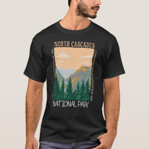 ノースカスケーズ国立公園ヴィンテージ動揺して Tシャツ