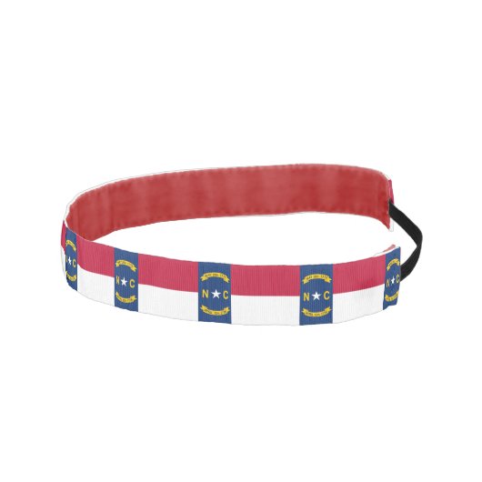 ノースカスリップまたは滑ることロロライナ州旗を持つノーヘッドバンド アスレチックヘッドバンド (右)