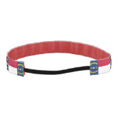 ノースカスリップまたは滑ることロロライナ州旗を持つノーヘッドバンド アスレチックヘッドバンド (裏面)