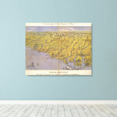 ノースカロライナおよびサウスカロライナ3 キャンバスプリント (インサイチュ (ウッドフロア))