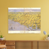 ノースカロライナおよびサウスカロライナ3 キャンバスプリント (インサイチュ (リビング))