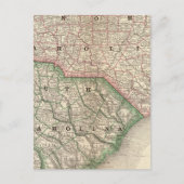 ノースカロライナおよびサウスカロライナ3 ポストカード (正面)