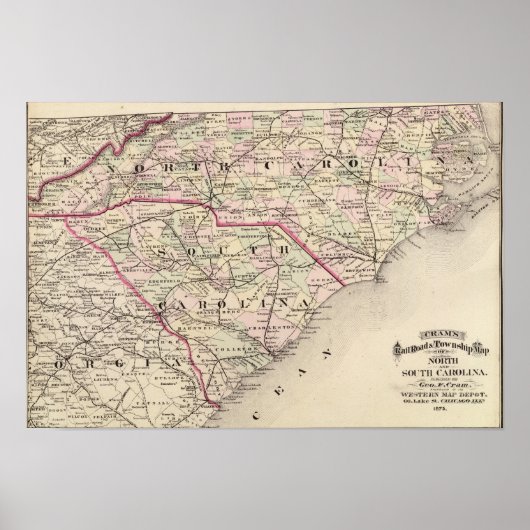 ノースカロライナおよびサウスカロライナ4 ポスター (正面)