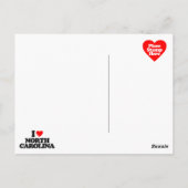 ノースカロライナが大好き ポストカード (裏面)