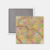 ノースカロライナとサウスカロジアの地図 マグネット (正面/裏面)