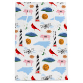 ノースカロライナのアイコン抱き枕 ミディアムペーパーバッグ (正面)