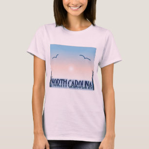 ノースカロライナのエアブラシの日没 Tシャツ