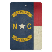 ノースカロライナのグランジなイラストレーション ミニクリップボード (裏面)