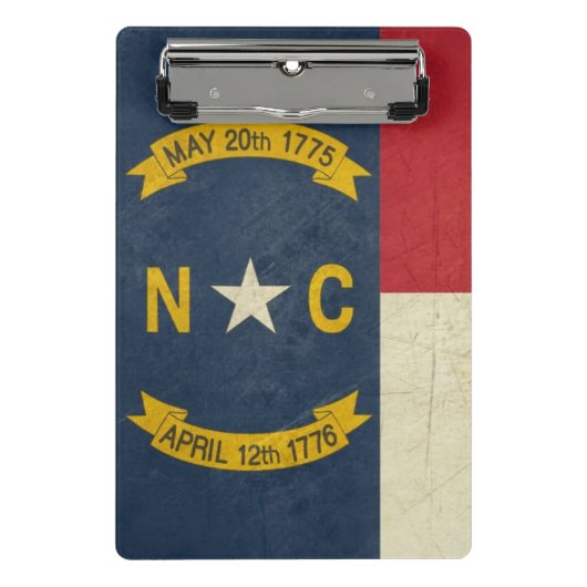 ノースカロライナのグランジなイラストレーション ミニクリップボード (正面)