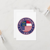 ノースカロライナのステッカー、電話ケース、トートバッグ カード (正面/裏面インサイチュ)