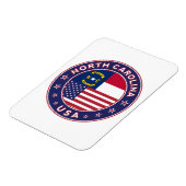 ノースカロライナのステッカー、電話ケース、トートバッグ マグネット (左側)
