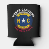 ノースカロライナのタール・ヒール州旗 缶クーラー (裏面)