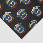 ノースカロライナのタール・ヒール州旗 薄葉紙 (詳細)