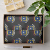 ノースカロライナのタール・ヒール州旗 薄葉紙 (ギフト)