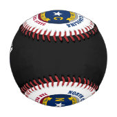 ノースカロライナのタール・ヒール州旗 野球ボール (正面)