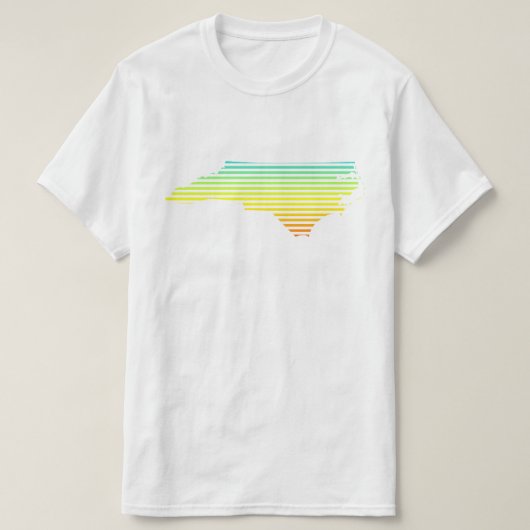 ノースカロライナのチルフェード Tシャツ (デザイン正面)