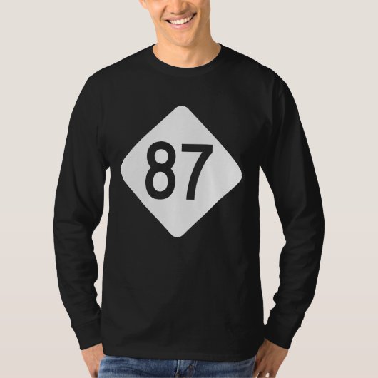 ノースカロライナのハイウェー87 Tシャツ (正面)
