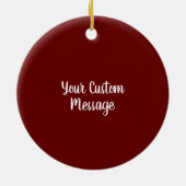 ノースカロライナのホームはハート セラミックオーナメント (裏面)