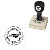 ノースカロライナのメリークリスマス差出人住所 ラバースタンプ (押印)