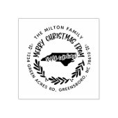 ノースカロライナのメリークリスマス差出人住所 ラバースタンプ (インプリント)