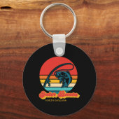 ノースカロライナのワレイフィッシュレトロObxアウターバンク キーホルダー (正面)