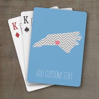 ノースカロライナの地図とカスタムハートと名前 トランプ