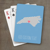 ノースカロライナの地図とカスタムハートと名前 トランプ