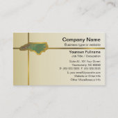 ノースカロライナの地図の名刺 名刺 (正面)