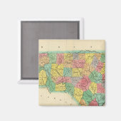 ノースカロライナの地図 マグネット (正面/裏面)