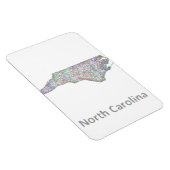 ノースカロライナの地図 マグネット (右側)