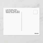 ノースカロライナの山々の写真 ポストカード (裏面)