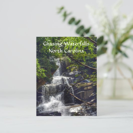 ノースカロライナの山々の写真 ポストカード (スタンド正面)