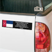 ノースカロライナの州の主権 バンパーステッカー (トラック上)