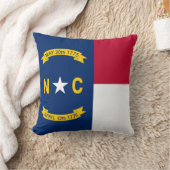 ノースカロライナの州の旗 クッション (ブランケット)