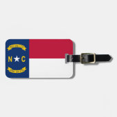 ノースカロライナの州の旗 ラゲッジタグ (正面横)