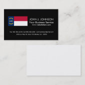 ノースカロライナの州の旗 名刺 (正面/裏面)