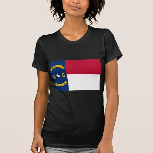 ノースカロライナの州の旗 Tシャツ (正面)