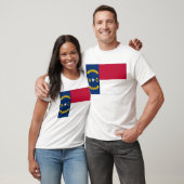 ノースカロライナの州の旗 Tシャツ (ユニセックス)