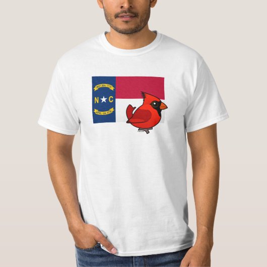 ノースカロライナの州Birdorable Tシャツ (正面)