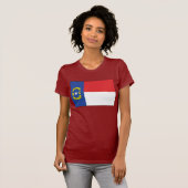 ノースカロライナの旗のTシャツ Tシャツ (正面フル)