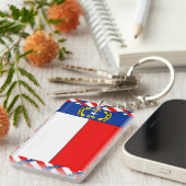 ノースカロライナの旗 キーホルダー (正面右)