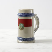 ノースカロライナの旗 ビールジョッキ (正面右)