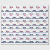 ノースカロライナの星とストライプ州 ラッピングペーパー (フラット)