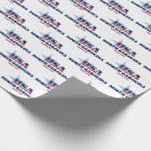 ノースカロライナの星とストライプ州 ラッピングペーパー (角)