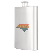 ノースカロライナの木のシルエット フラスク (左)