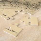 ノースカロライナの海岸(1887年)のヴィンテージの地図 ジグソーパズル (側面)