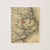 ノースカロライナの海岸(1887年)のヴィンテージの地図 ジグソーパズル (縦)