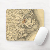 ノースカロライナの海岸(1887年)のヴィンテージの地図 マウスパッド (マウス)